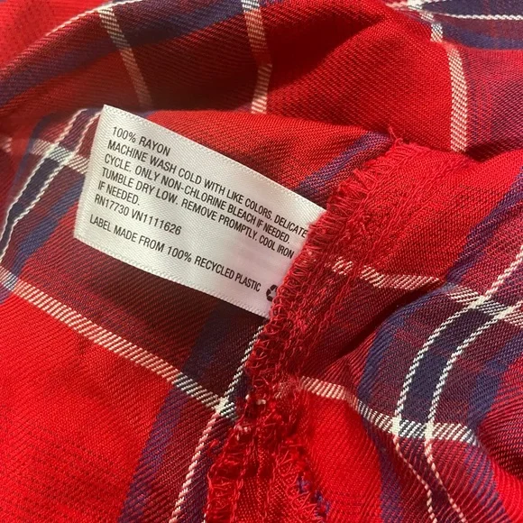 Maternity Plaid blouse/top - Picture 9 of 10